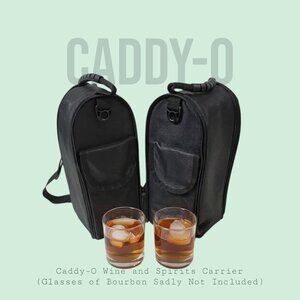 Caddy-O Dual Bottle Bourbon Carrier | Insulated Travel Case